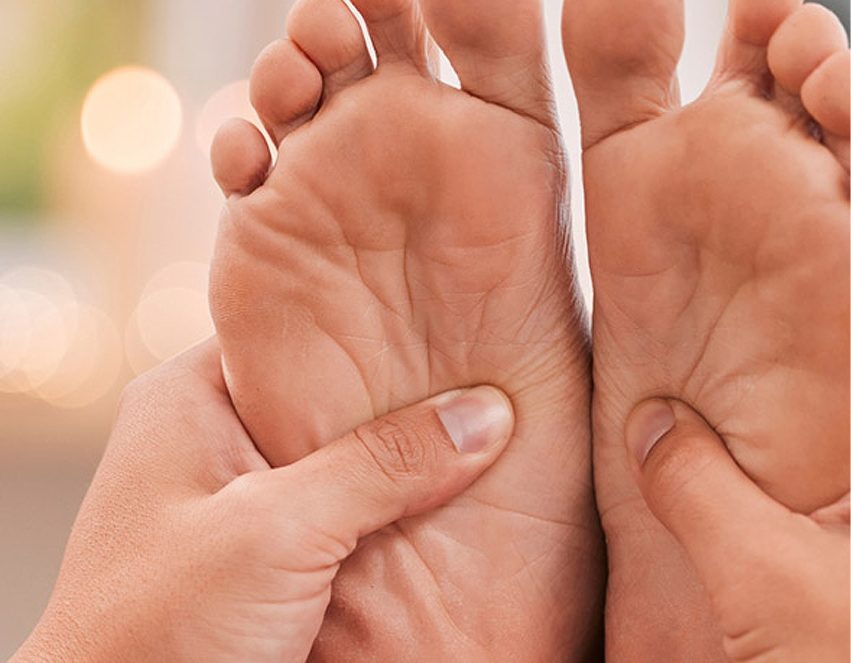 Foot massage session at The One Men Foot Care