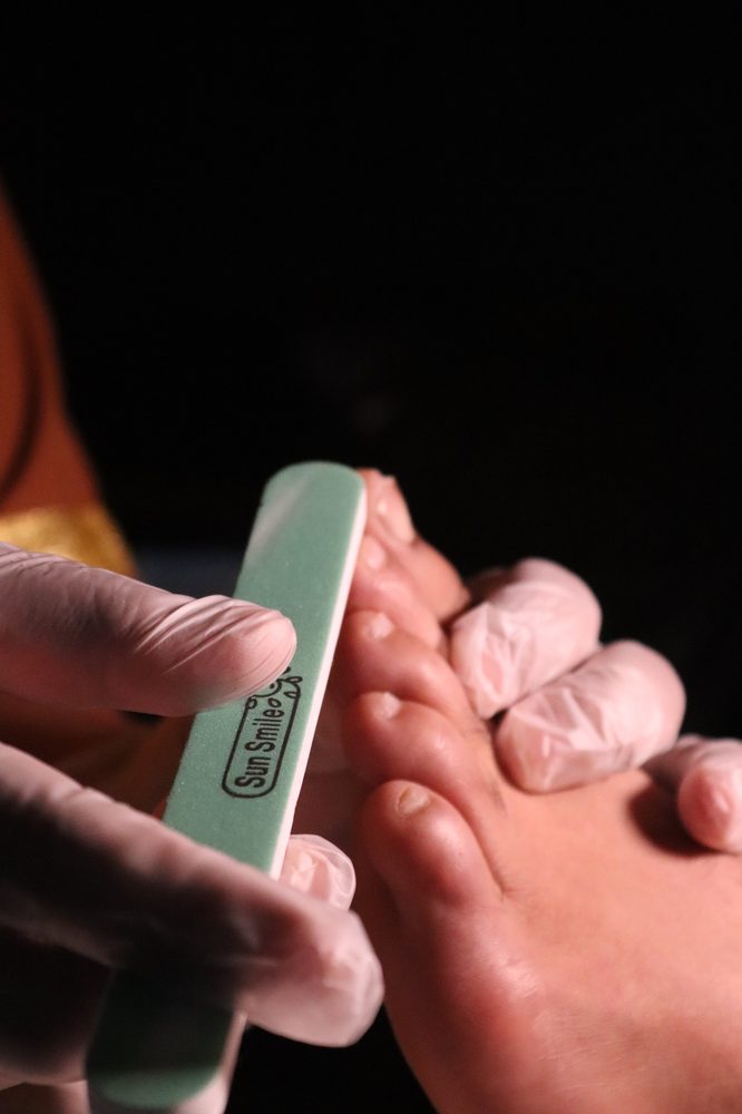 Pedicure treatment at The One Men Foot Care